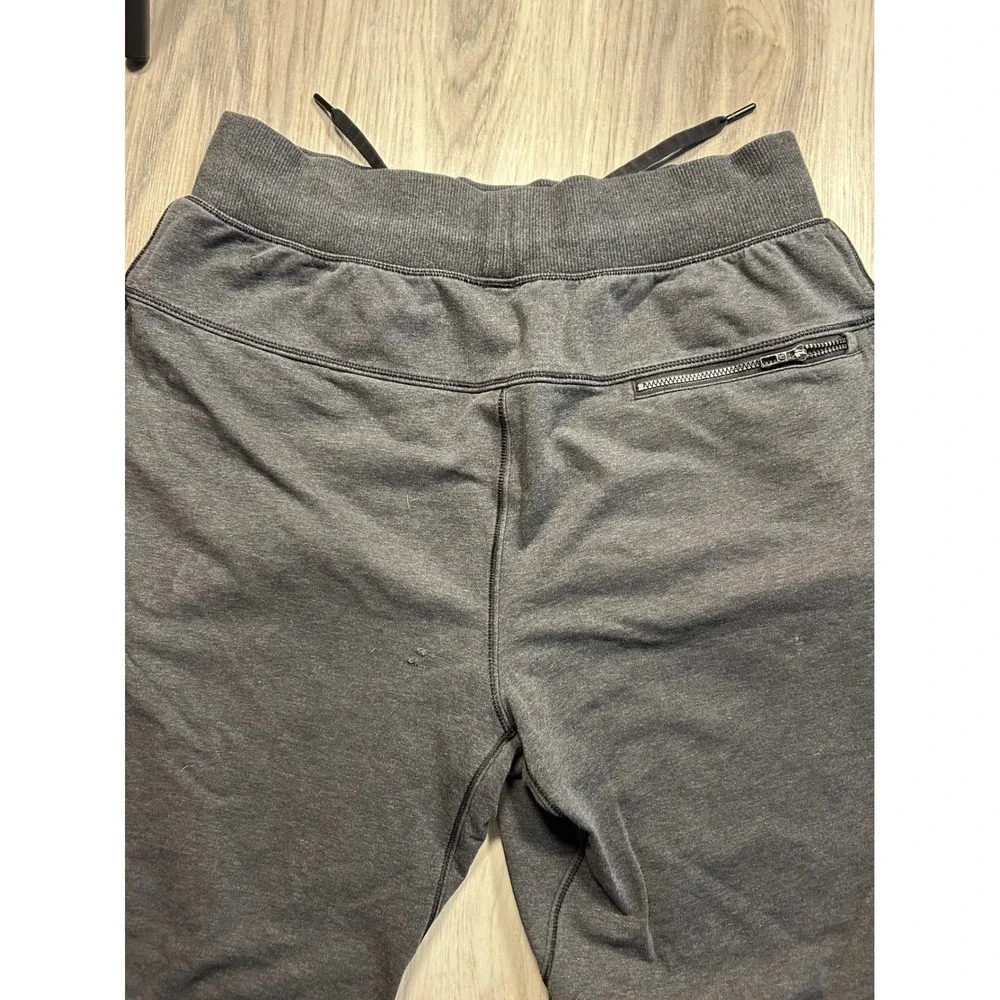 Flawed Mens‎ Charcoal Gray Jogger Sweatpants Zipper Pocket Drawstring Size L